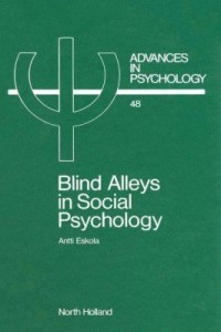 Baixar Blind Alleys in Social Psychology: A Search for Ways Out pdf, epub, eBook