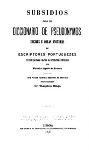 Baixar Subsidios para Um Diccionario de Pseudonymos pdf, epub, eBook