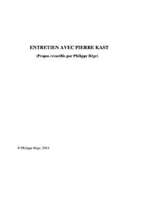 Baixar Entretien avec Pierre Kast (French Edition) pdf, epub, eBook