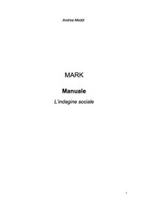Baixar Mark: Manuale. L’indagine Sociale (Italian Edition) pdf, epub, eBook