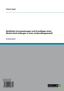 Baixar Rechtliche Voraussetzungen und Grundlagen eines Mutter-Kind Vollzuges in einer Justizvollzugsanstalt pdf, epub, eBook
