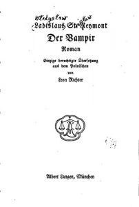 Baixar Der Vampir, Roman (German Edition) pdf, epub, eBook
