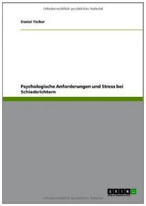 Baixar Psychologische Anforderungen und Stress bei Schiedsrichtern pdf, epub, eBook