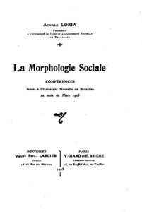 Baixar La morphologie sociale, conférences (French Edition) pdf, epub, eBook