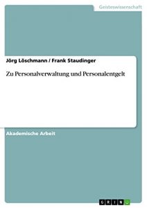 Baixar Zu Personalverwaltung und Personalentgelt pdf, epub, eBook