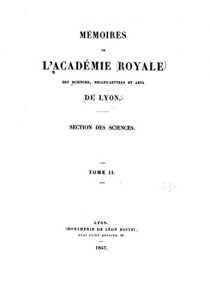 Baixar Mémoires de l’Académie des Sciences, Belles-Lettres et Arts de Lyon – Tome II (French Edition) pdf, epub, eBook