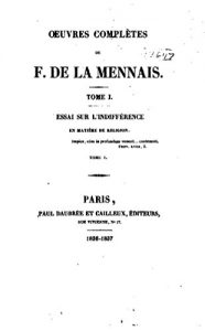 Baixar Oeuvres complètes de F. de la Mennais – Tome I (French Edition) pdf, epub, eBook