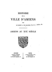 Baixar Histoire de la ville d’Amiens, Amiens au XIXe siècle (French Edition) pdf, epub, eBook