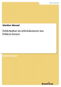 Baixar Fehlerkultur im Arbeitskontext:  Aus Fehlern lernen pdf, epub, eBook