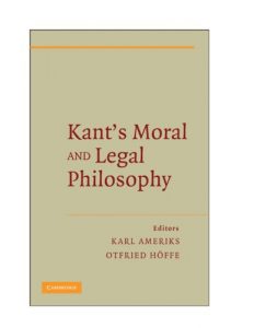 Baixar Kant’s Moral and Legal Philosophy (The German Philosophical Tradition) pdf, epub, eBook
