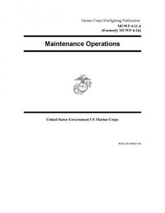 Baixar Marine Corps Warfighting Publication MCWP 4-11.4 (Formerly MCWP 4-24) Maintenance Operations (English Edition) pdf, epub, eBook