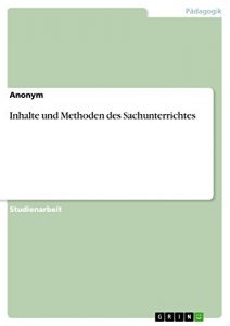 Baixar Inhalte und Methoden des Sachunterrichtes pdf, epub, eBook
