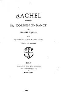 Baixar Rachel d’après sa correspondance (French Edition) pdf, epub, eBook