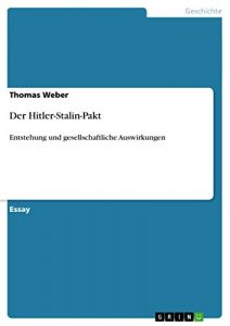Baixar Der Hitler-Stalin-Pakt: Entstehung und gesellschaftliche Auswirkungen pdf, epub, eBook