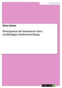 Baixar Partizipation als Instrument einer nachhaltigen Stadtentwicklung pdf, epub, eBook