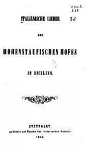 Baixar Italiänische Lieder des Hohenstaufischen Hofes in Sicilien (Italian Edition) pdf, epub, eBook