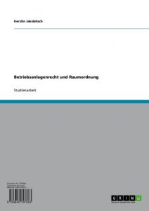 Baixar Betriebsanlagenrecht und Raumordnung pdf, epub, eBook