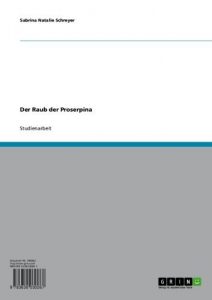 Baixar Der Raub der Proserpina pdf, epub, eBook