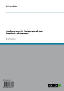 Baixar Handlungsform der Festlegung nach dem Energiewirtschaftsgesetz pdf, epub, eBook
