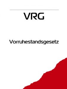 Baixar VRG Vorruhestandsgesetz (Deutschland) (German Edition) pdf, epub, eBook