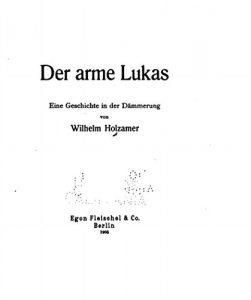 Baixar Der Arme Lukas, Eine Geschichte in der Dammerung (German Edition) pdf, epub, eBook