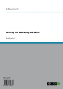 Baixar Factoring und Anfechtung im Konkurs pdf, epub, eBook