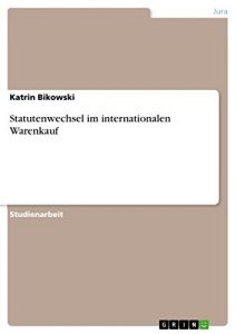 Baixar Statutenwechsel im internationalen Warenkauf pdf, epub, eBook