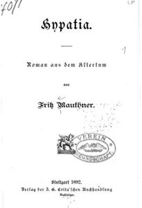 Baixar Hypatia Roman aus Dem Altertum (German Edition) pdf, epub, eBook