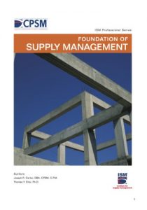 Baixar Foundation of Supply Management (ISM Professional Series Book 1) (English Edition) pdf, epub, eBook