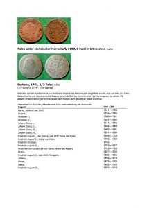 Baixar Kalenderblatt zum Jahr 1753: Herrscher Sachsens ab 1547 (Ein Groschen Polen und 1/3 Taler Sachsen des Jahres 1753) (German Edition) pdf, epub, eBook