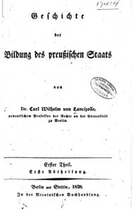 Baixar Geschichte der Bildung des preussischen Staats (German Edition) pdf, epub, eBook