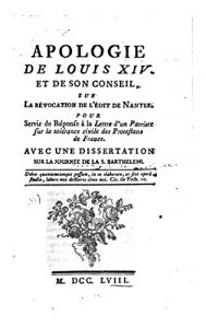 Baixar Apologie de Louis XIV et Son Conseil sur la Révocation de l’Édit de Nantes (French Edition) pdf, epub, eBook