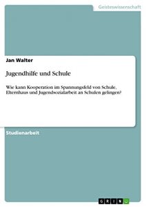 Baixar Jugendhilfe und Schule: Wie kann Kooperation im Spannungsfeld von Schule, Elternhaus und Jugendsozialarbeit an Schulen gelingen? pdf, epub, eBook