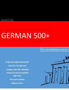 Baixar Learn German through practical sentences – German 500+ (English Edition) pdf, epub, eBook