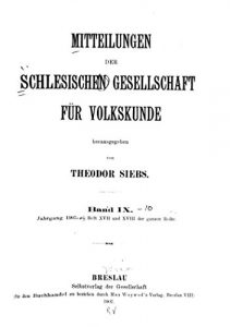 Baixar Mitteilungen der Schlesischen Gesellschaft für Volkskunde – Band IX (German Edition) pdf, epub, eBook