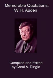 Baixar Memorable Quotations: W.H. Auden (English Edition) pdf, epub, eBook