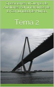Baixar Oposiciones al Cuerpo de Auxiliares Administrativos de la Comunidad de Murcia: Tema 2 (Spanish Edition) pdf, epub, eBook