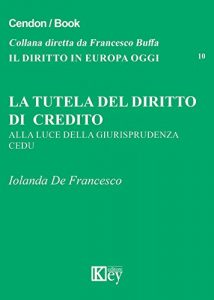 Baixar La tutela del diritto di credito: Alla luce della giurisprudenza cedu (IL DIRITTO IN EUROPA OGGI Vol. 10) (Italian Edition) pdf, epub, eBook