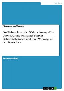 Baixar Das Wahrnehmen der Wahrnehmung – Eine Untersuchung von James Turrells Lichtinstallationen und ihrer Wirkung auf den Betrachter pdf, epub, eBook