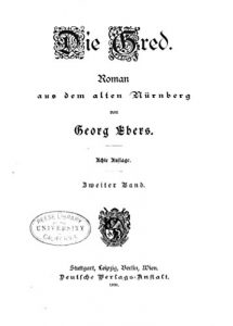 Baixar Die Gred, Roman aus dem alten Nürnberg (German Edition) pdf, epub, eBook