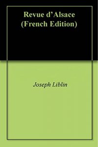Baixar Revue d’Alsace (French Edition) pdf, epub, eBook