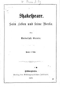 Baixar Shakespeare Sein leben und seine werke (German Edition) pdf, epub, eBook