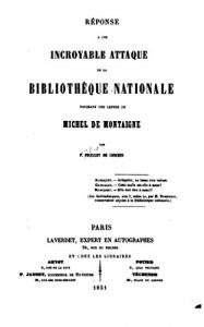 Baixar Réponse à une incroyable attaque de la Bibliothèque Nationale (French Edition) pdf, epub, eBook