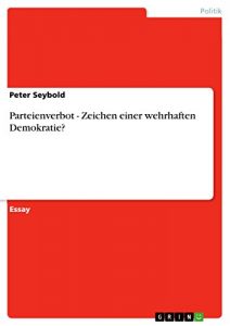 Baixar Parteienverbot – Zeichen einer wehrhaften Demokratie? pdf, epub, eBook