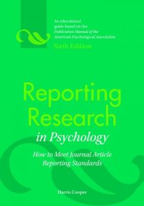 Baixar Reporting Research in Psychology: How to Meet Journal Article Reporting Standards pdf, epub, eBook