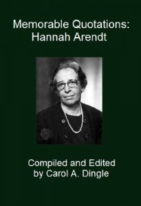 Baixar Memorable Quotations: Hannah Arendt (English Edition) pdf, epub, eBook
