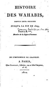 Baixar Histoire des Wahabis, depuis leur origine jusqu’a la fin de 1809 (French Edition) pdf, epub, eBook