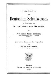 Baixar Geschichte des Deutschen Schulwesens Im Uebergange Vom Mittelalter Zur Neuzeit (German Edition) pdf, epub, eBook