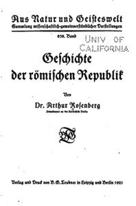 Baixar Geschichte der römischen republik (German Edition) pdf, epub, eBook