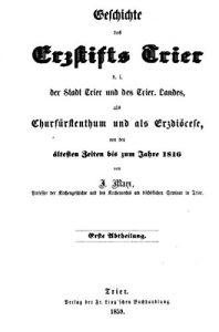 Baixar Geschichte des Erzstifts Trier (German Edition) pdf, epub, eBook